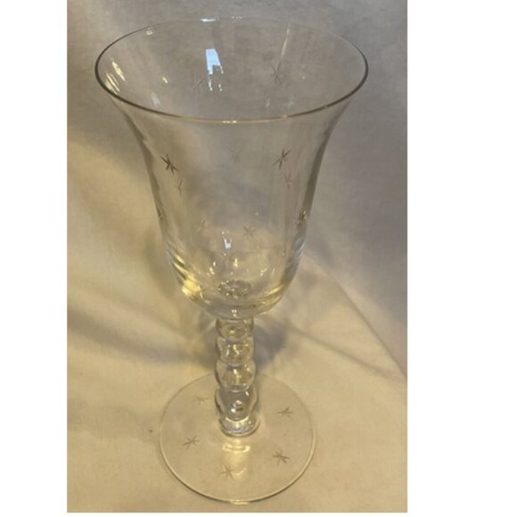 COPY - COPY - 6 Point Star Bubble Stem Imperial Candlewick Water Glass Pafait R… - Picture 2 of 9